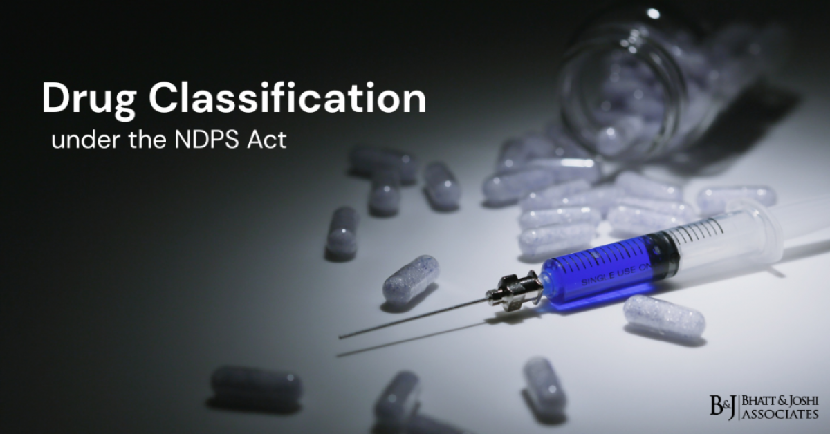 Drug Classification under the NDPS Act