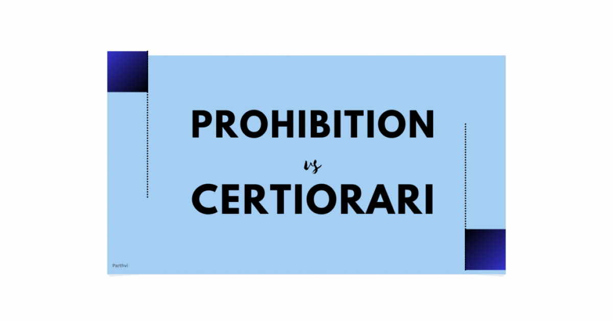 PROHIBITION