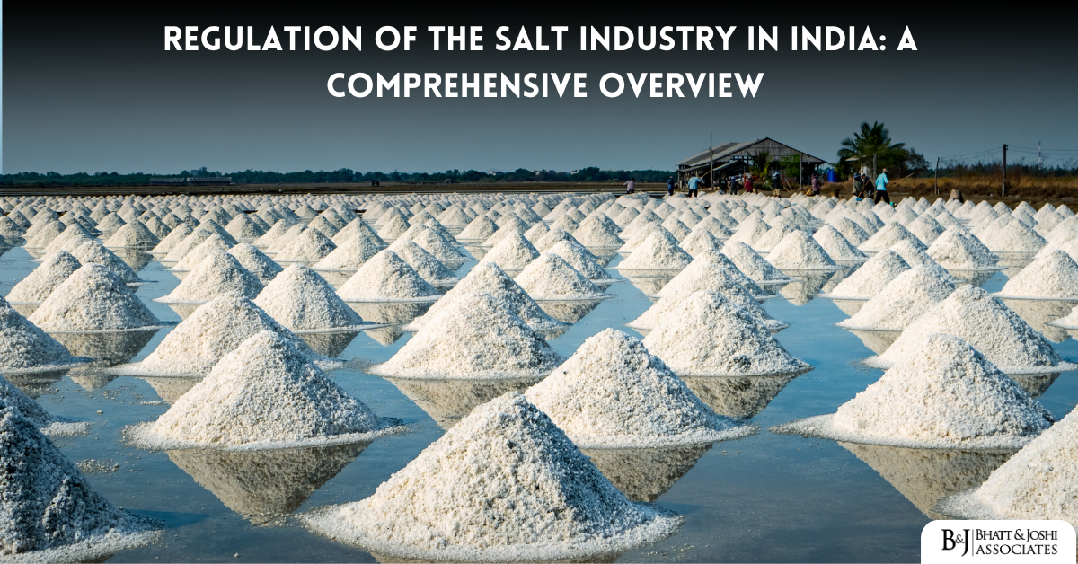 Regulation of the Salt Industry in India: A Comprehensive Overview