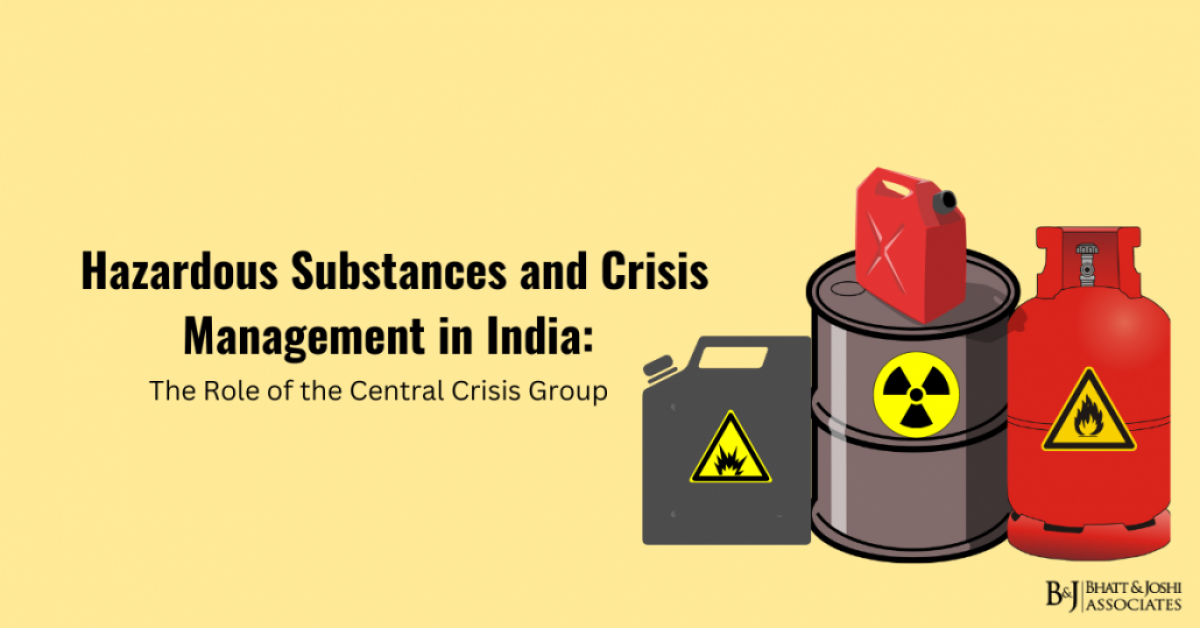 Hazardous Substances and Crisis Management in India: The Role of the Central Crisis Group